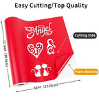 Matte Red Permanent Vinyl, Craft Die Cutters - Image 2