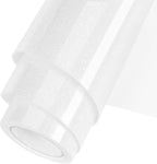 White Glitter HTV Heat Transfer Vinyl Roll 12inch x 5 ft by WOOGLITTER