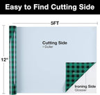 TORC Green Black Buffalo Plaid HTV Vinyl 12 inch x 10 ft, Check Heat Transfer - Image 2