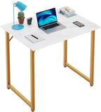 PayLessHere | 32 Inch Computer Desk | White Gold | Office Desk by PayLessHere