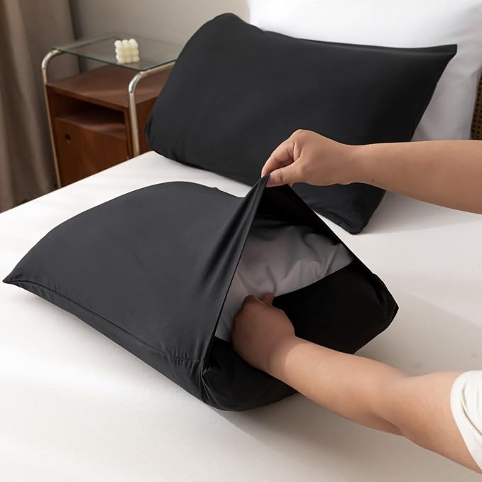 ROSGONIA Black Twin Comforter Set - Image 6