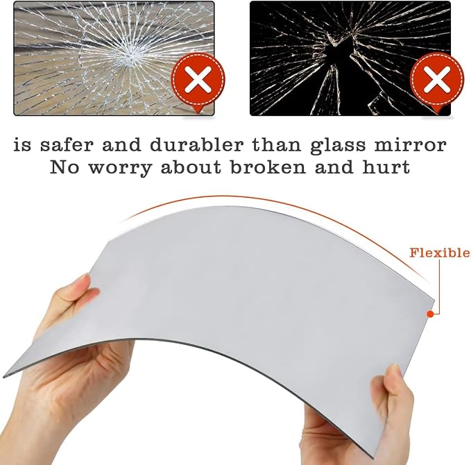 4'' x 6'' x 0.07'' Acrylic Mirror Tiles - Image 3