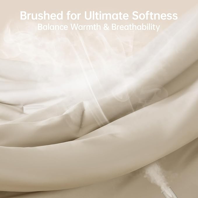 MUXHOMO King Size Comforter Set, All Season Ultra Soft Down Alternative Bedding - Image 3