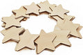 50PCS Wooden Star, Made of Basswood, 4 Inch Unprocessed Wood Pieces, Natural by Prainetooy