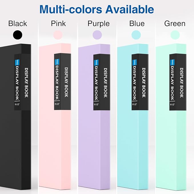 Sooez Binder with Plastic Sleeves 30-Pocket, Displays 60 Pages, 9x12 - Image 6