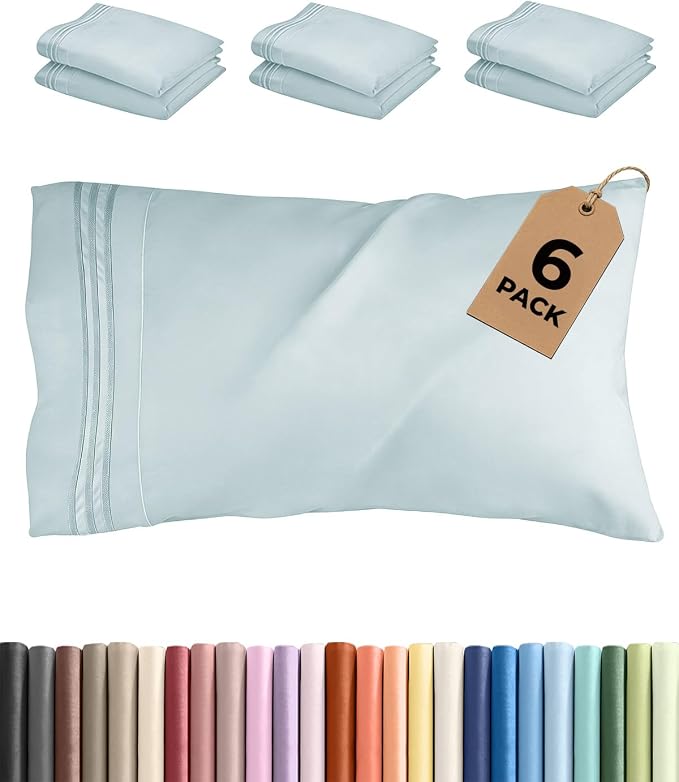 King Pillow Cases Set of 6 by CGKUnlimited