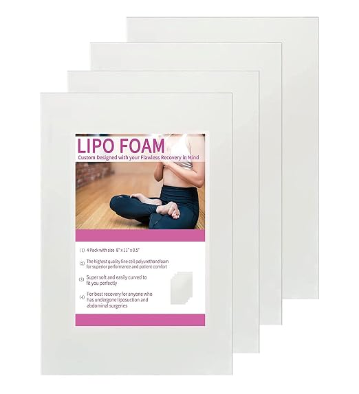 Lipo Foam Board 4Pack Liposuction Surgery waist-supports Foam Sheet by KAIHENG