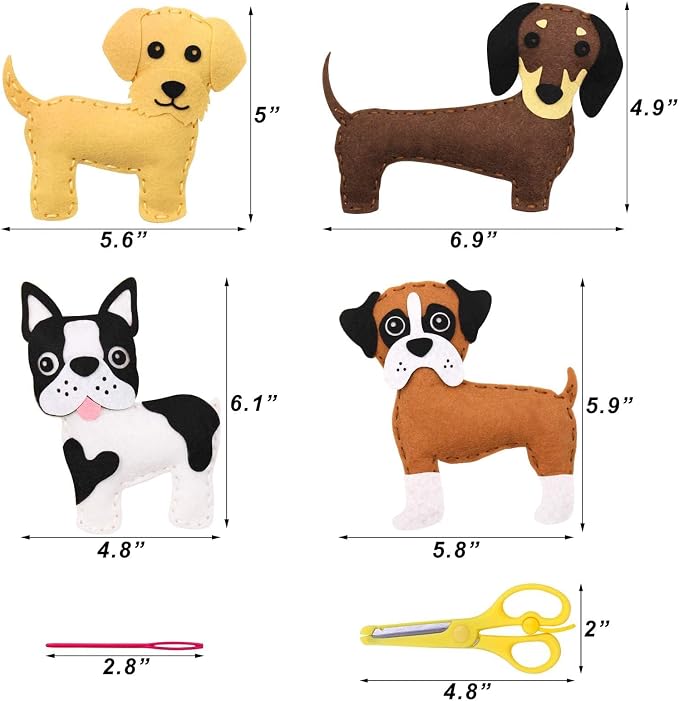 CiyvoLyeen Puppy Sewing Kit for Kids –Fun Plush Toy Sewing for Girls & Boys – - Image 2