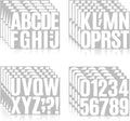 220 Pieces 20 Sheets Letter Stickers, Self Adhesive Vinyl Waterproof Mailbox by Llewyn