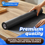 PerkHomy Black Kraft Paper Roll 17.5" x 760" - Image 3