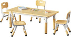 Brelley Height Adjustable Toddler Table and 4 Chairs Set, Graffiti Desktop by GrowwithYourKids