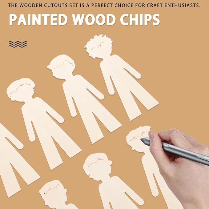 STOBOK 20Pcs Unfinished Wood Slices - Image 3