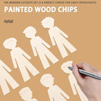 STOBOK 20Pcs Unfinished Wood Slices - Image 3