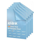 KINLINK 5x7 Plexiglass Sheets 1/24 inch Thick, 1mm Clear PET Plastic Sheet by KINLINK