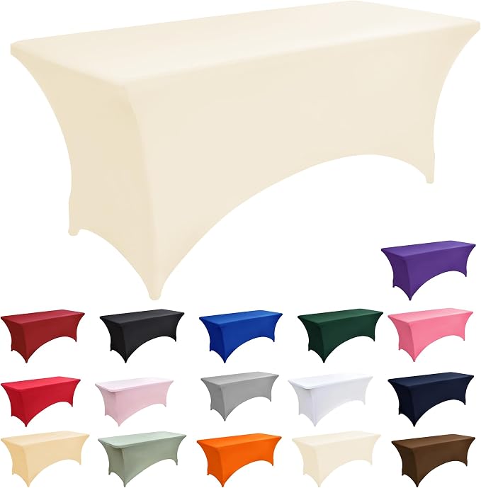 2-Pack 6ft Spandex Table Covers - Image 3