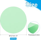 PATIKIL 5inch Circle Card Stock, Light Green - Image 2