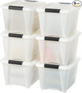 IRIS USA 19 Qt Stackable Plastic Storage Bins by IRISUSA