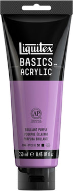 Liquitex BASICS Acrylic Paint, 250ml Tube, Brilliant Purple by Liquitex