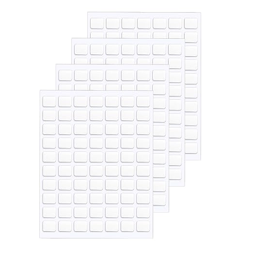 JANYUN 140 Pcs Double Sided Sticky Dots, 8 x 10 mm Square Putty Tape | Square by JANYUN