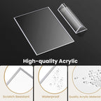 8.5X11 Silver Frames Double-Sided Acrylic Sign Holder, 6 Pack | Picture Frames - Image 4