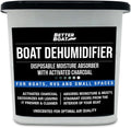 Moisture Absorber and Boat Dehumidifier, Charcoal Odor Remover for Damp Smell and Humidity, Unscented and Fragrance-Free, 1 Pack, Ideal for Basement, Closet, Home, RV, or Boating, No Refill Needed