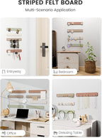 Fluxynara Cork Board Alternative Felt Strip Board 8-Pack 13"x2", Office Pin - Image 6