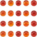 FASHEWELRY 100Pcs Natural Carnelian Cabochons Flat Back Gemstone Cabochons 4mm by FASHEWELRY