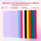 Adrattnay Acrylic Sheets 1/8 Thick, Opaque Colored Acrylic Panel - Image 3
