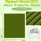 Tintnut Cactus Green Heat Transfer Vinyl, easy cut & weed, stretch washable - Image 2