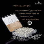 BEADNOVA 7mm Open Jump Rings for Jewelry Making Silver Jewelry Jump Rings for - Image 2