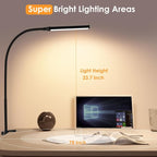 ShineTech LED Desk Lamp with Clamp, Clip On Desk Lamp - Image 5