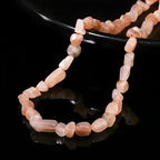 HAAMIIQII Natural Sunstone Pebble Stone 5-8mm Small Irregular Freeform Tumbled - Image 3