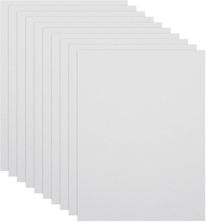 PATIKIL 10 Pcs White EVA Foam Sheets, 12 x 8 Inches Foam Sheets by PATIKIL