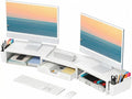 OPNICE Desk Organizers and Accessories, Dual Monitor Stand Riser by OPNICE