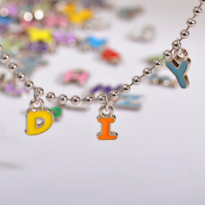 stino 200Pcs A-Z Metal Letter Charms - Image 2