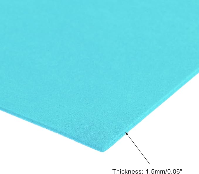 uxcell Blue Green EVA Foam Sheets, 11.8x7.9 in 2mm Thick Handicraft Foam Paper - Image 3