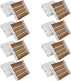 Trading Card Storage Box 3120 Count Collector Cards Box White Sports Card by HIMOMO