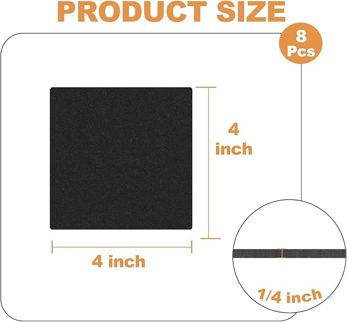 Storystore 8 Pcs 1/4" Thick Foam Padding Sheets - Image 2