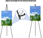 Easel Stand for Sign, Aredy 63" Portable Painting Easel, Lightweight Metal - Image 6