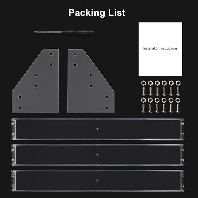 BTremary 3 Packs Clear Nail Polish Organizer Holder Shelf Rack, Acrylic Display - Image 5