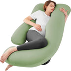 Sasttie Pregnancy Pillows for Sleeping, U Shaped Cooling Full Body Pillow by SASTTIE