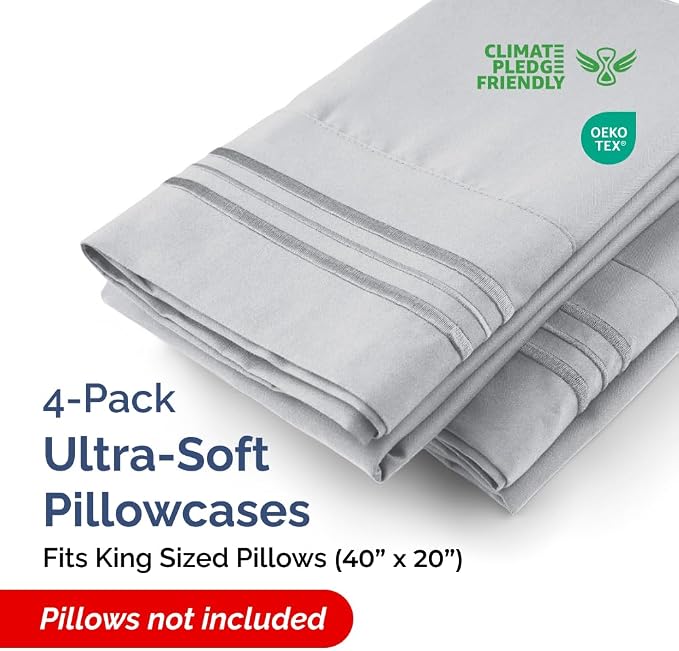 King Pillow Cases Set of 4 - Image 2