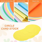 MECCANIXITY 24 Pcs Circle Card Stock, 5.9 Inch Round Cutouts Paper Thick - Image 3