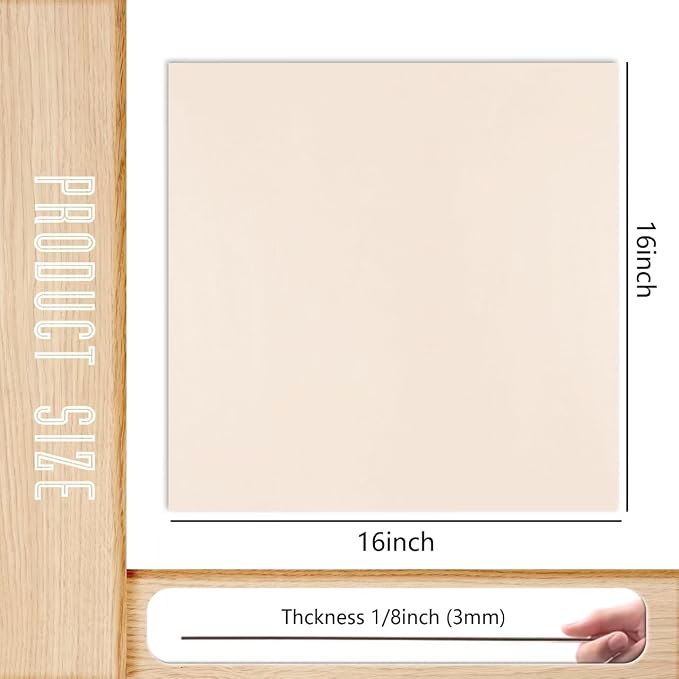 12 Pack Basswood Sheets 1/8x16x16 Inch, Unfinished Wood - Image 3