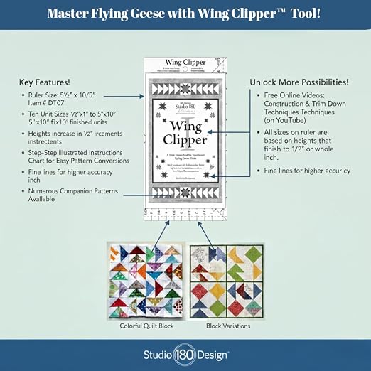 Studio 180 Design | Deb Tucker’s | Wing Clipper™ Quilting Tool – Trim Down - Image 2