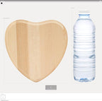Wooden Hearts 7 inch Pack of 2 Wood Heart Valentine's Crafts Mother's Day Craft - Image 2