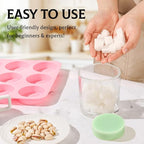 SJ Soap Molds 2 Packs, Cylindrical Silicone Soap Molds - Image 4