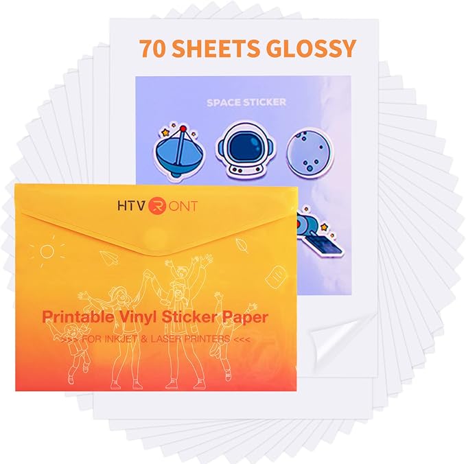 HTVRONT Printable Vinyl Sticker Paper by HTVRONT