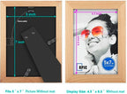 RPJC 5x7 inch Picture Frames Made of Solid Wood High Definition Glass - Image 4