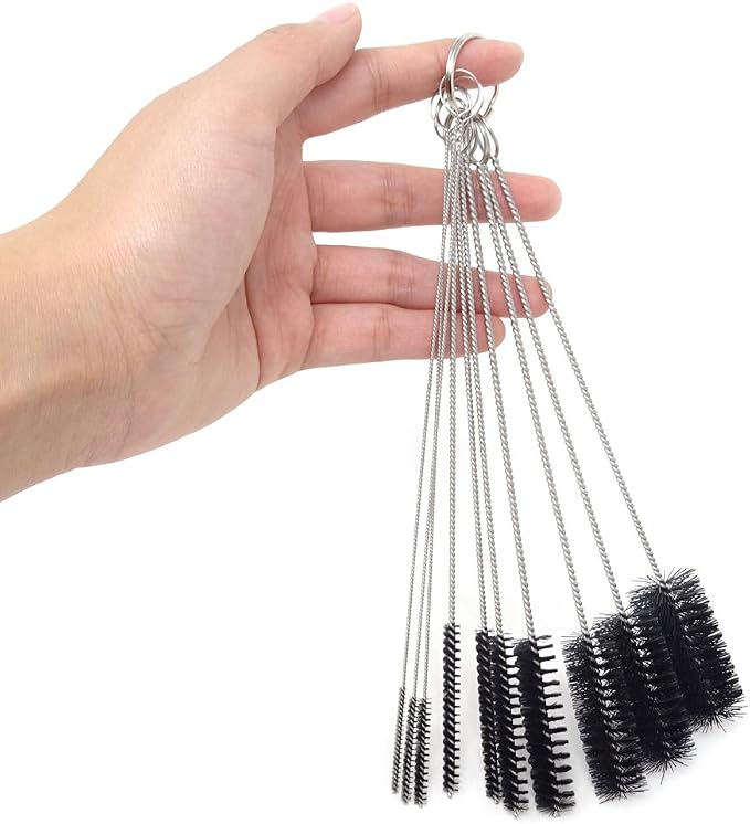 Honbay 10PCS 7.87Inch Nylon Tube Brush Set Cleaning Brush Set - Image 3